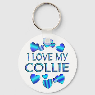 I Liebe mein Collie Schlüsselanhänger
