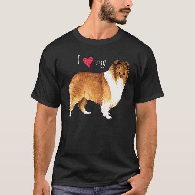 I Liebe mein Collie T-Shirt (Vorderseite)