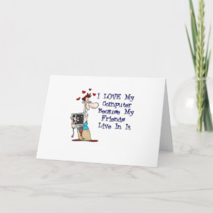 I Liebe mein Computer Karte