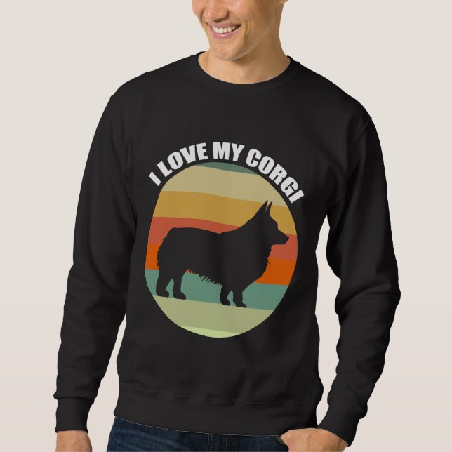 I Liebe Mein Corgi 1150 Sweatshirt (Vorderseite)