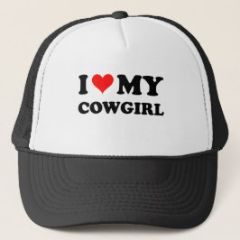 I Liebe mein Cowgirl Truckerkappe
