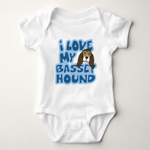 I Liebe mein Dachshund-Jagdhund-Baby-Strampler Baby Strampler