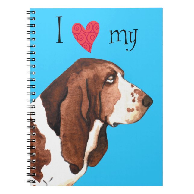 I Liebe mein Dachshund-Jagdhund Notizblock (Vorderseite)