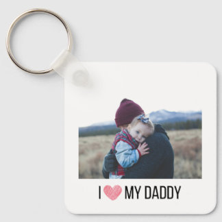I LIEBE MEIN DADDY SCHLÜSSELANHÄNGER 2 FOTO CUSTOM