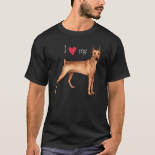 I Liebe mein deutscher Pinscher T-Shirt