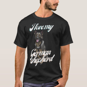 I Liebe Mein Deutscher Schäferhund Premium T-Shirt