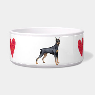 I Liebe mein Dobermann Napf