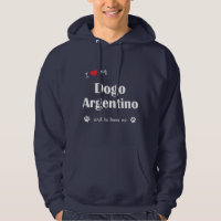 I Liebe mein Dogo Argentino (männlicher Hund)