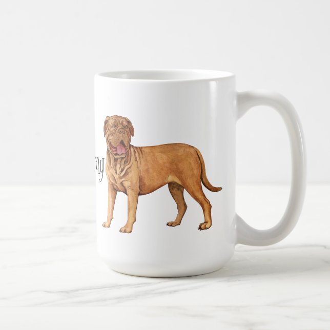 I Liebe mein Dogue de Bordeaux Kaffeetasse (Rechts)