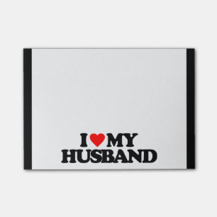 I LIEBE MEIN EHEMANN POST-IT KLEBEZETTEL
