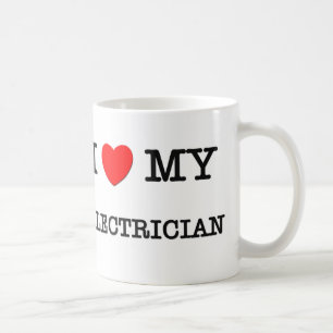 I Liebe mein ELEKTRIKER Kaffeetasse