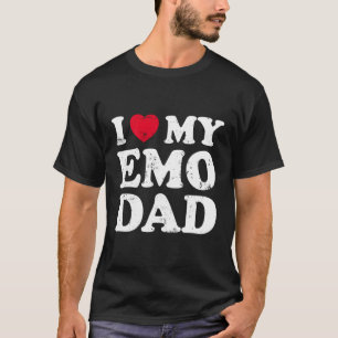 I Liebe Mein Emo Vater T-Shirt