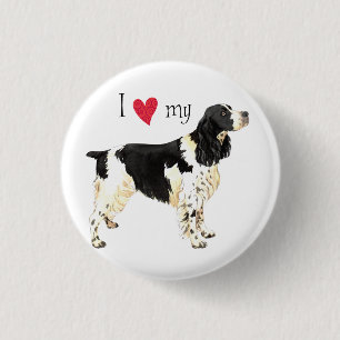 I Liebe mein englischer SpringerSpaniel Button