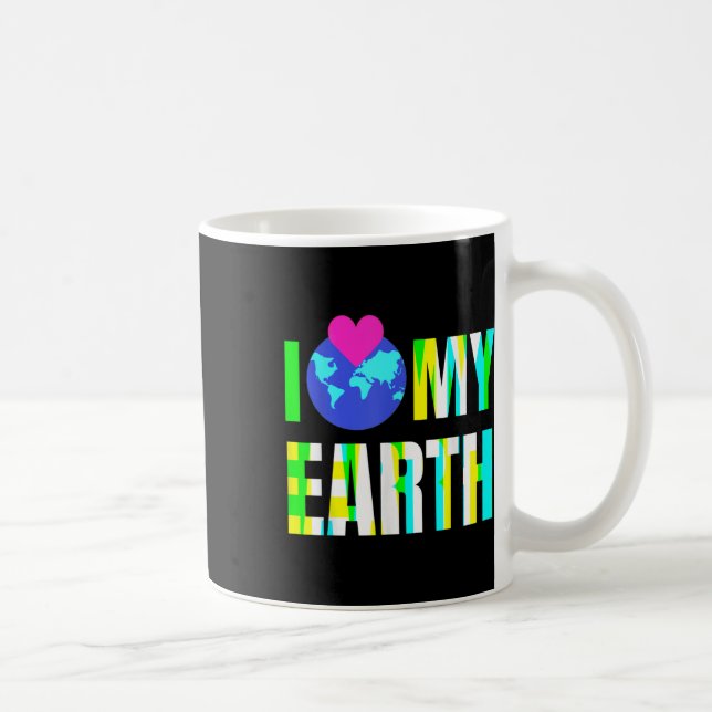 I Liebe Mein Erdschutz Kaffeetasse (Rechts)