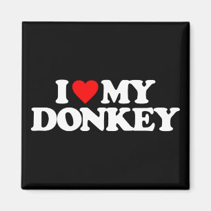 I LIEBE MEIN ESEL MAGNET