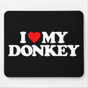 I LIEBE MEIN ESEL MOUSEPAD