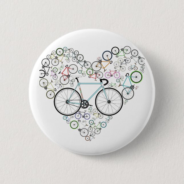 I Liebe mein Fahrrad Button (Vorderseite)