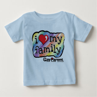 I Liebe mein Familien-Regenbogen-T - Shirt