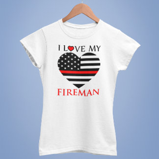 I Liebe Mein Feuerwehrmann - Feuerwehrmann T-Shirt