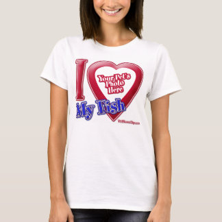 I Liebe mein Fisch - Foto T-Shirt
