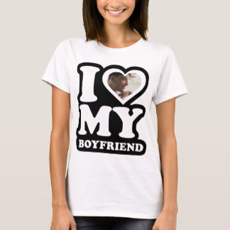 I Liebe Mein Freund - Benutzerdefiniertes Foto Per T-Shirt