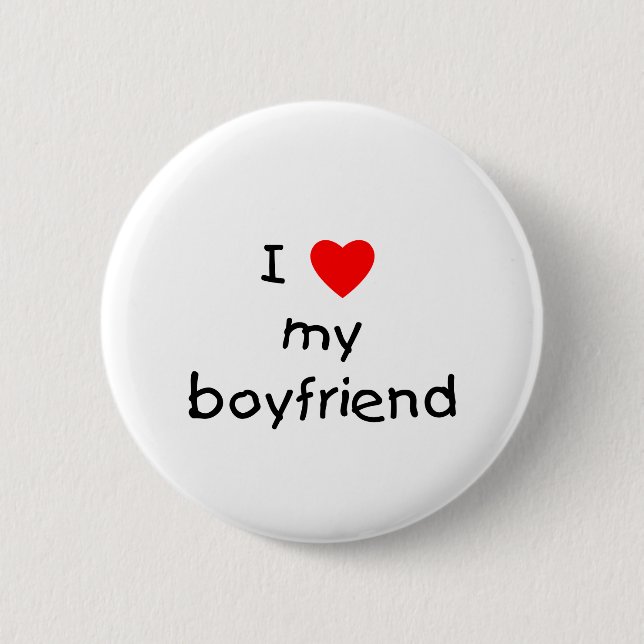 I Liebe mein Freund Button (Vorderseite)
