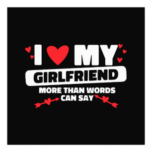 I Liebe mein Freundin Herz Fotodruck