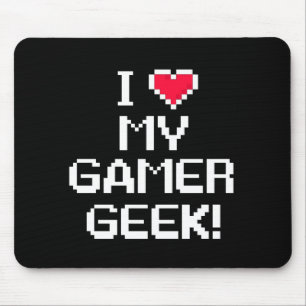 I Liebe mein GamerGeek Mousepad