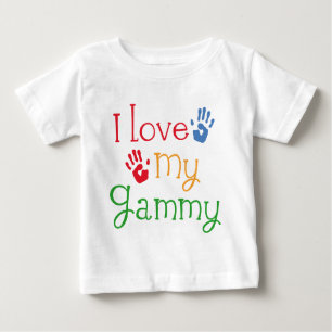 I Liebe mein Gammy Handprints Baby T-shirt