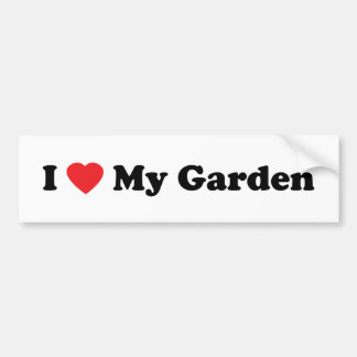 I Liebe mein Garten Autoaufkleber