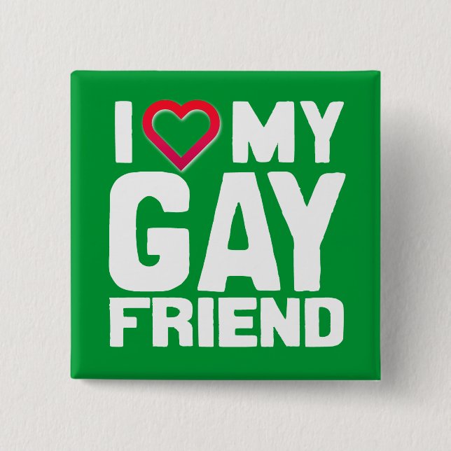 I LIEBE MEIN GAY-FREUND - -.pnng Button (Vorderseite)