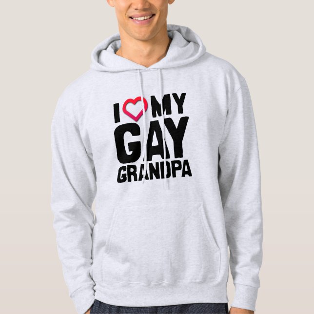 I LIEBE MEIN GAY GRANDPA - HOODIE (Vorderseite)