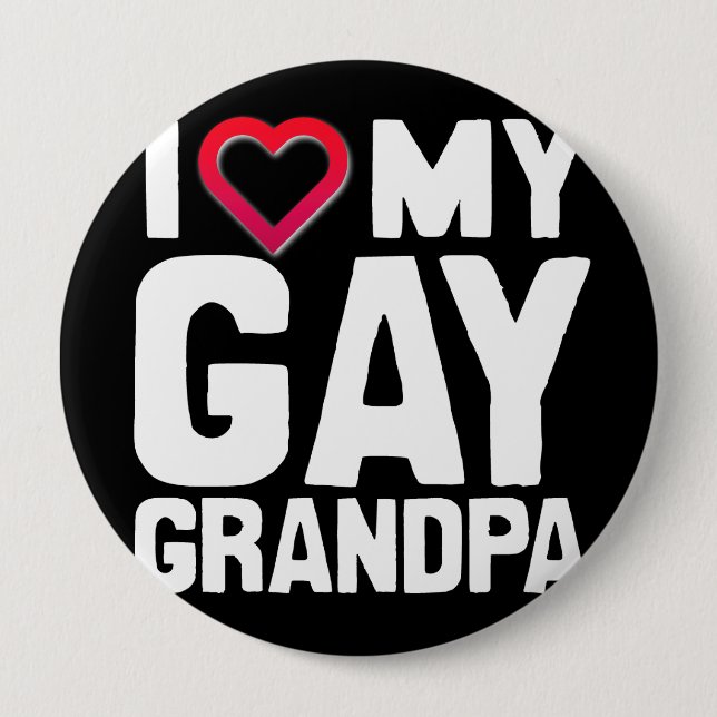 I LIEBE MEIN GAY GRANDPA - -.pnng Button (Vorderseite)