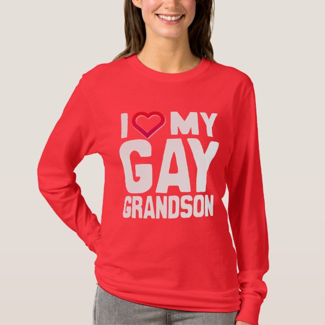 I LIEBE MEIN GAY GRANDSON - -.pnng T-Shirt (Vorderseite)