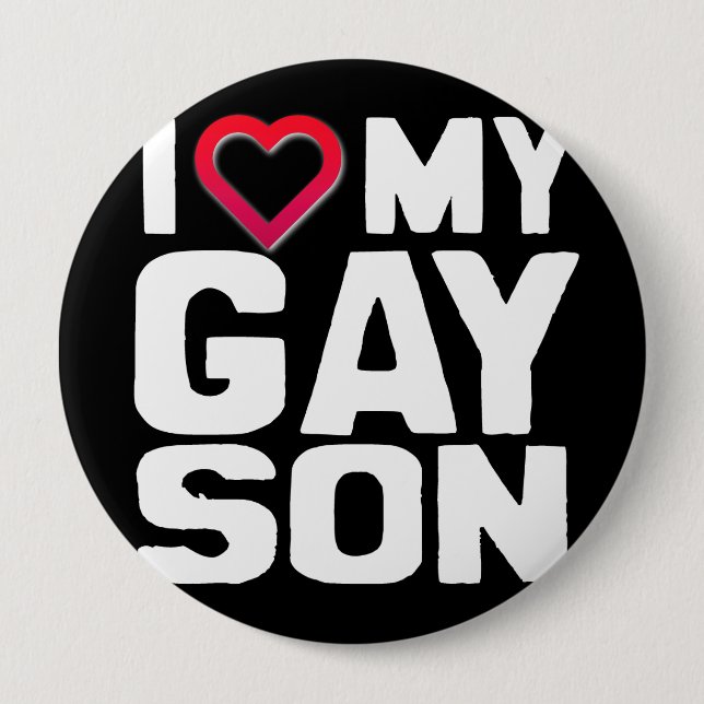 I LIEBE MEIN GAY SON - -.pnng Button (Vorderseite)