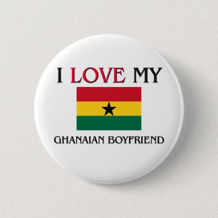 I Liebe mein ghanaischer Freund Button