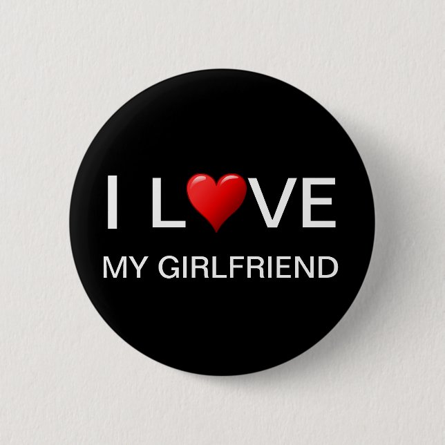 I LIEBE MEIN    GIRLFRIENDBUTTON BUTTON (Vorderseite)
