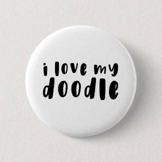 I Liebe mein Goldendoodle Knopf Button