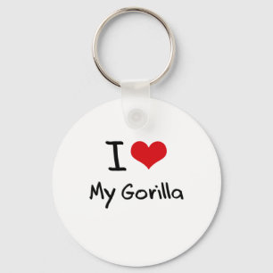 I Liebe mein Gorilla Schlüsselanhänger