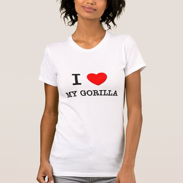 I Liebe mein Gorilla T-Shirt (Vorderseite)