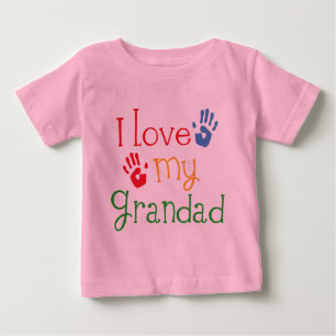 I Liebe mein Grandad (Handprints) Baby T-shirt