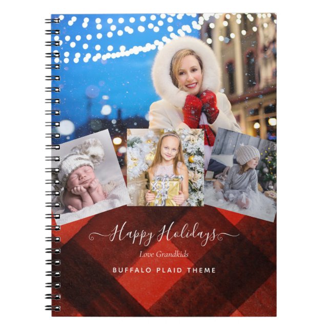 I Liebe Mein GRANDMA - FOTO COLLAGE Großeltern-Ges Notizblock (Vorderseite)