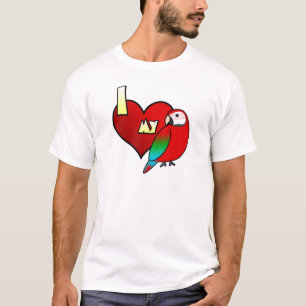 I Liebe mein Greenwing Macaw-T-Shirt T-Shirt