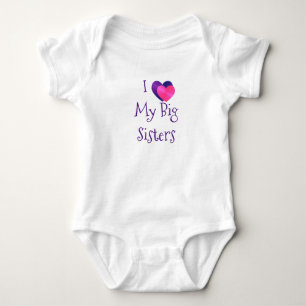 I Liebe mein große Schwester-Bodysuit Baby Strampler