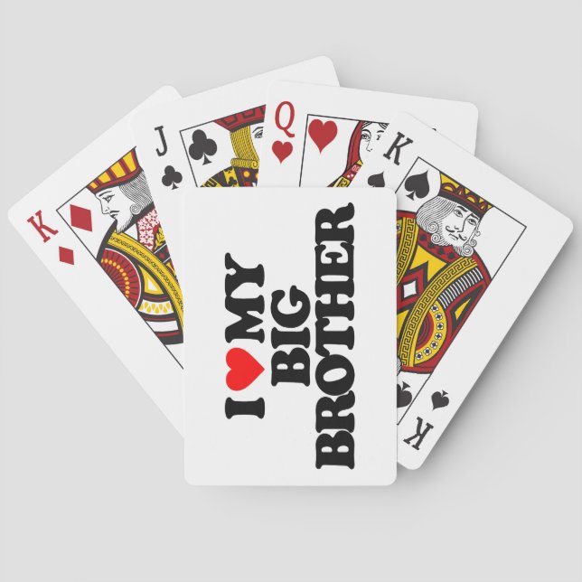 I LIEBE MEIN GROSSER BRUDER SPIELKARTEN (Rückseite)
