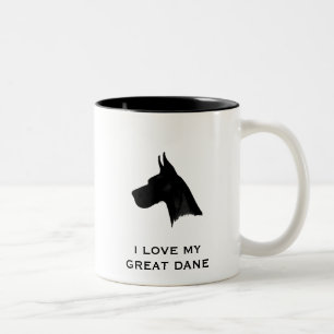 I LIEBE MEIN GROSSER DÄNE ZWEIFARBIGE TASSE