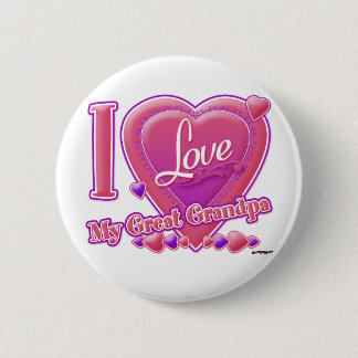 I Liebe Mein großer Opa rosa/lila - Herz Button