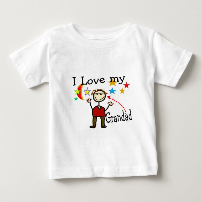 I Liebe Mein großer Vater Baby T-shirt (Vorderseite)