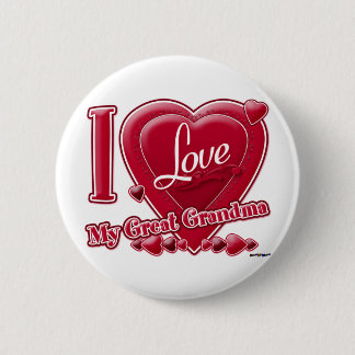 I Liebe Mein großes Oma rot - Herz Button