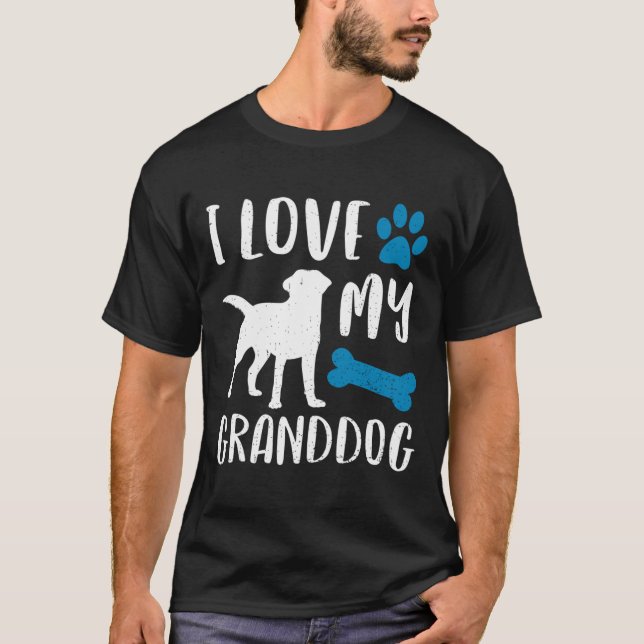 I Liebe Mein Großhund Shirt Labrador Retriever Dog (Vorderseite)